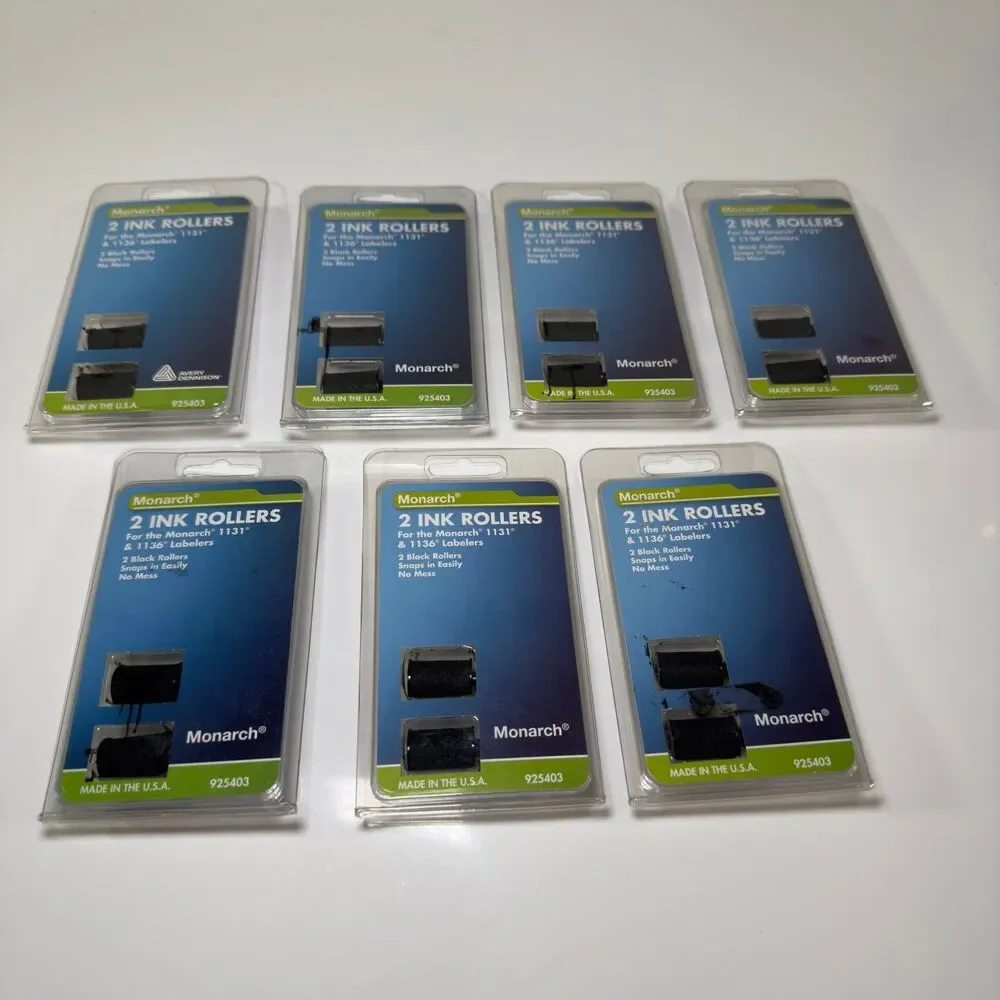 Genuine Monarch 1131,  1136 Ink Rollers LOT of 7 - 2 Ink Rollers Pack NEW SEALED